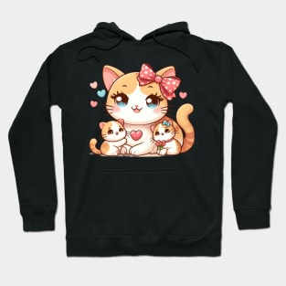 Whisker-Tickling Tales: The Funny Cute Cat Mom Chronicles Hoodie